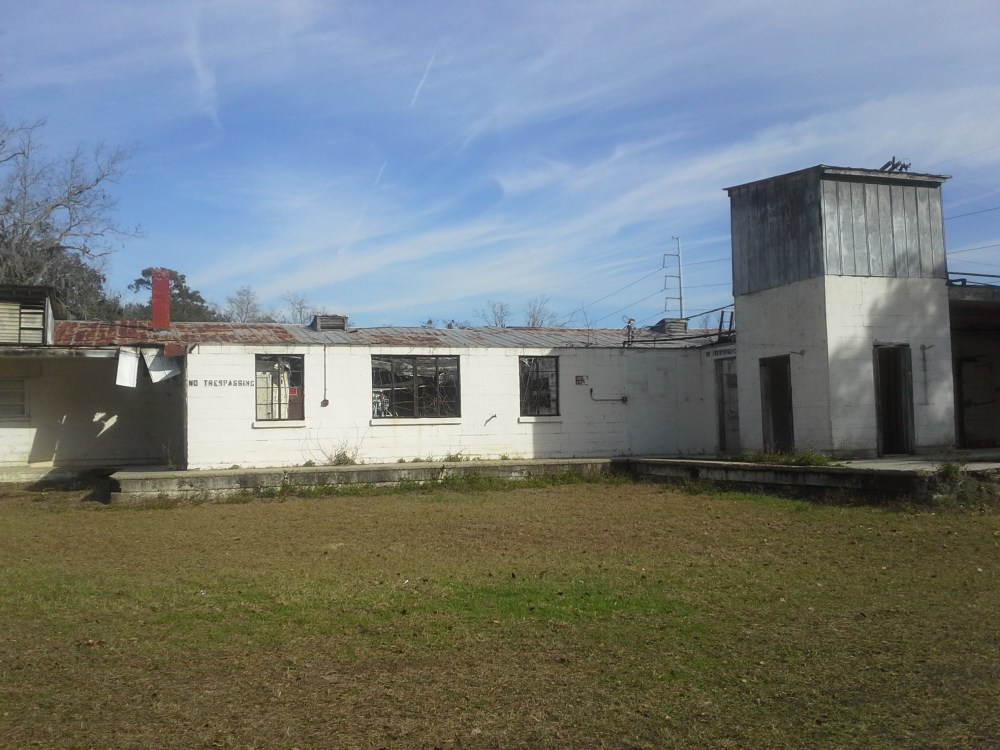 The 20th c. building that appears to have once functioned as the main operations of the business.